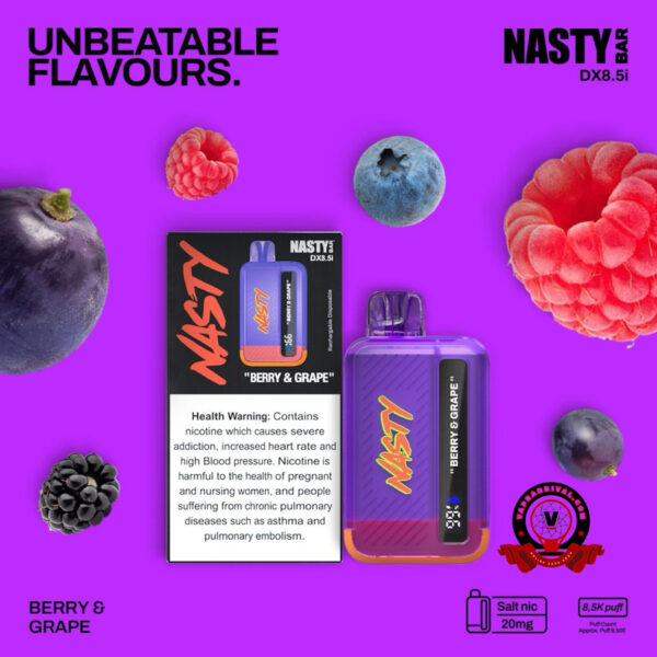 Nasty Bar 8500 Puffs Disposable Vape Berry & Grape