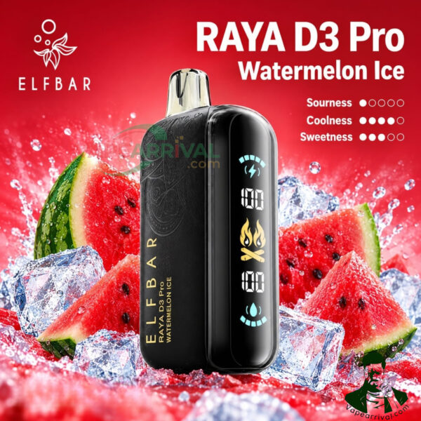 Elf Bar 30000 Puffs Raya D3 Pro Watermelon Ice