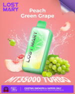 Lost Mary MT 35000 Puff Turbo Disposable Peach Green Grape