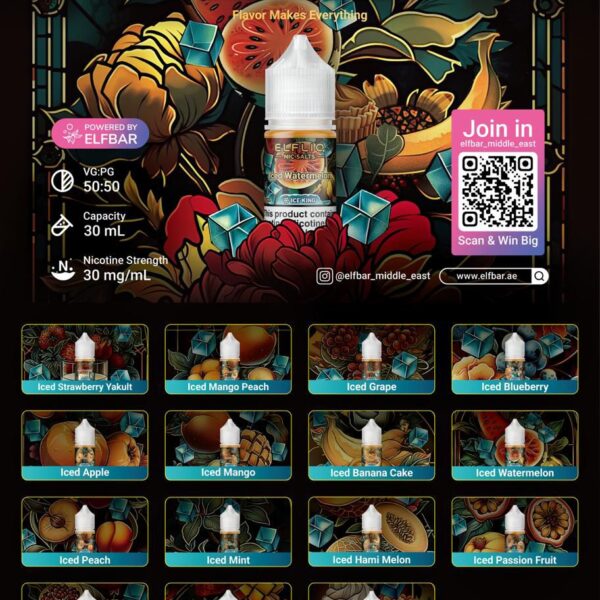 ELFLIQ Nic Salts 30mg Ice King