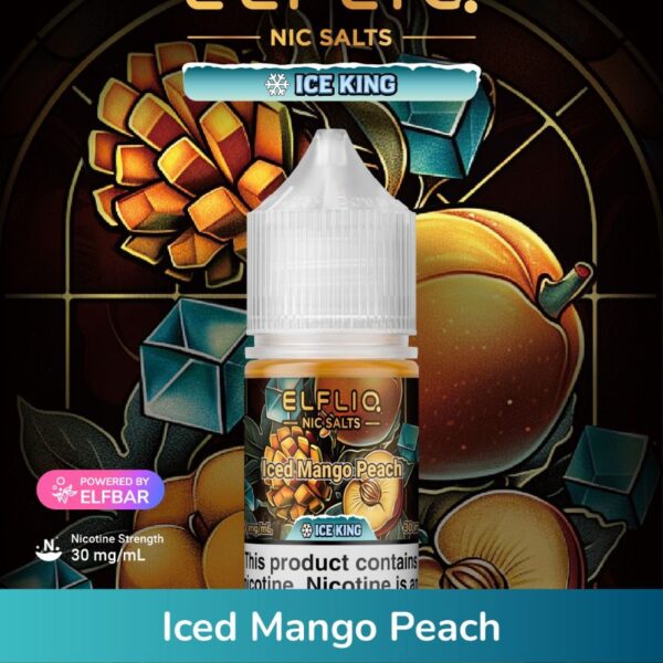 ELFLIQ Nic Salts 30mg Ice King Mango Peach