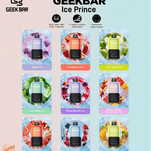 Geek Bar Ice Prince 50000 Puffs Disposable