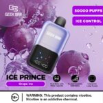Geek Bar Ice Prince 50000 Puffs Disposable Grape Ice