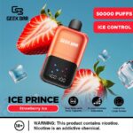 Geek Bar Ice Prince 50000 Puffs Disposable Strawberry Ice