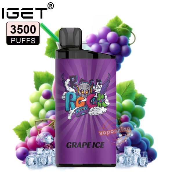 IGET Bar 3500 Puffs Disposable Vape Grape Ice