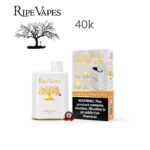 Ripe Vapes IVORY 40000 Puffs Disposable Double Peach Ice