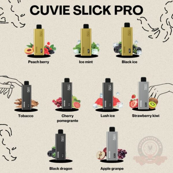HQD Cuvie Slick Pro 15000 Puffs Disposable