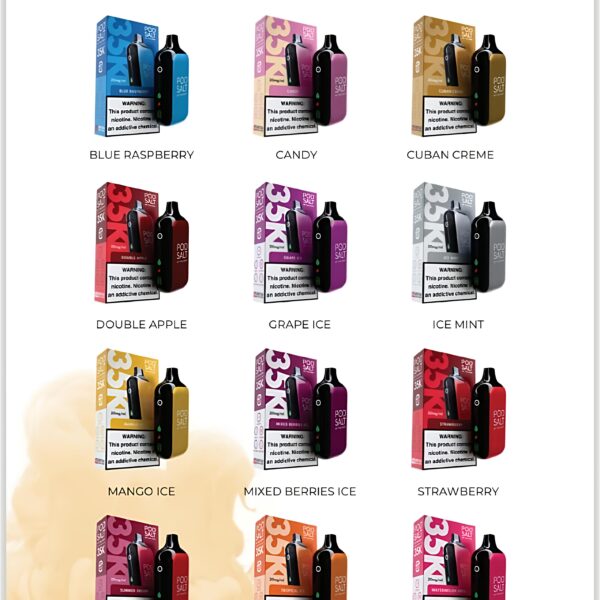 Pod Salt 35000 Puffs Disposable Vape with HIT Boost in DUBAI