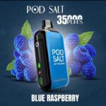 Pod Salt 35000 Puffs Disposable Vape Blue Raspberry