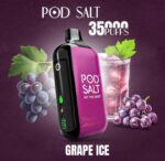 Pod Salt 35000 Puffs Disposable Vape Grape Ice