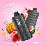 VEIIK C Fiber 40000 Puffs Disposable Peach Mango Watermelon