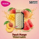 Vozol Gear 50000 Puffs Disposable Vape Peach Mango Watermelon