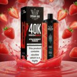 al fakher mega max 40000 puffs disposable- Strawberry Punch