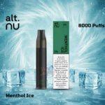 Alt Nu 8000 Puffs Disposable Vape Menthol Ice