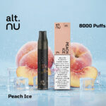 Alt Nu 8000 Puffs Disposable Vape Peach Ice