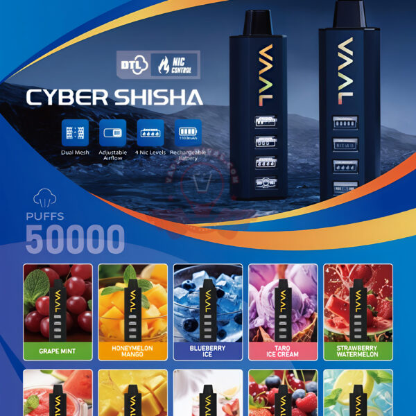 VAAL Cyber Shisha 50000 Puffs Disposable