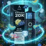 Adalya Edition 20000 Puffs Shisha Disposable Blue Melon