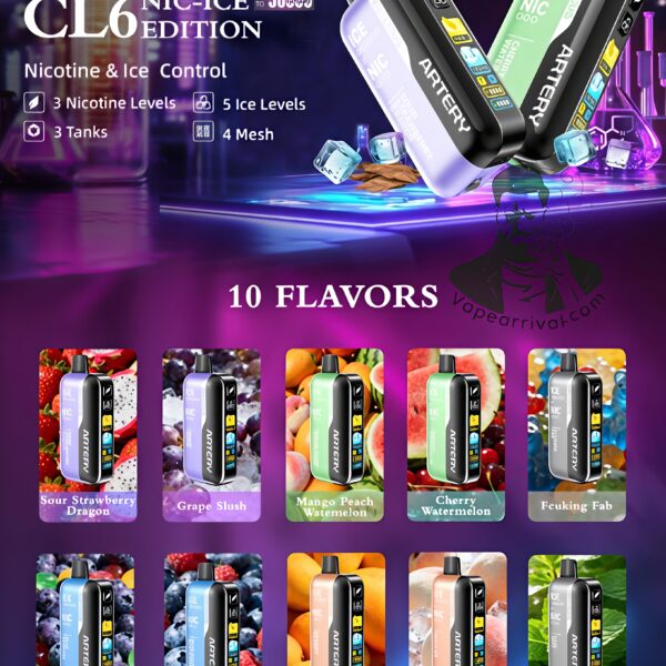 Artery Ferocious CL6 50k puffs