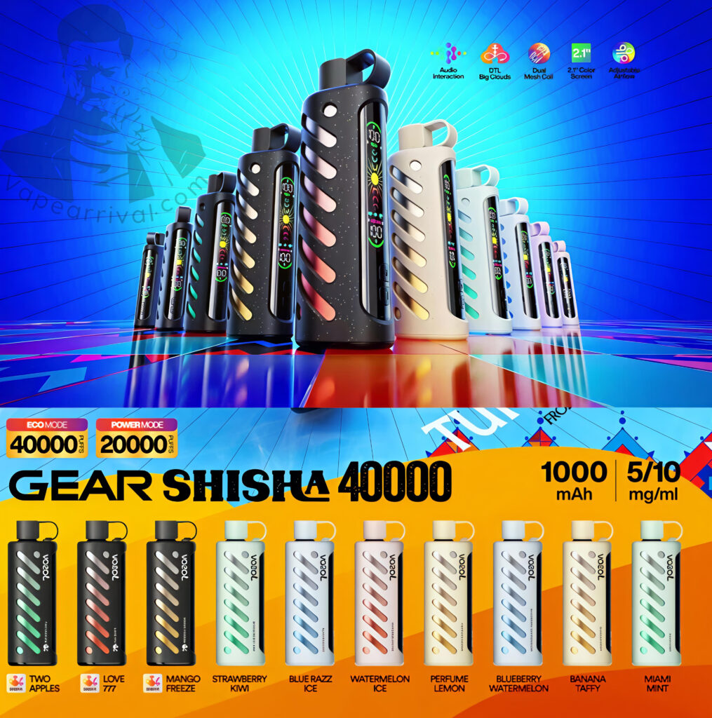 VOZOL Gear Hookah 40000 Puffs Disposable Vape