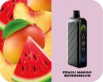 Fummo Nova 50K Puffs Disposable Vape Peach Mango Watermelon