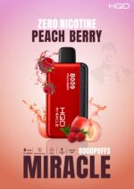 HQD Miracle 8000 Puffs Zero Nicotine Peach Berry