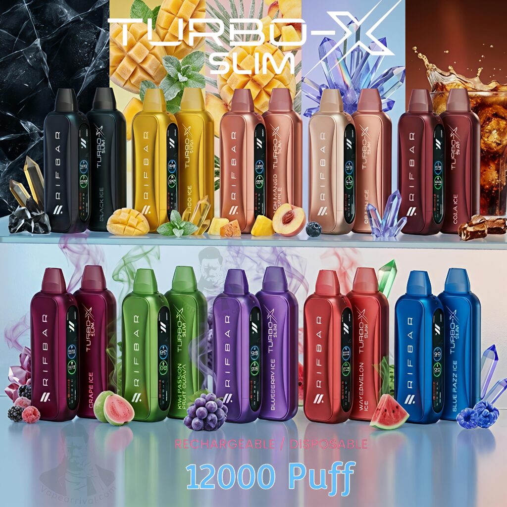 Rif Bar Turbo X Slim 12000 Puffs Disposable Vape