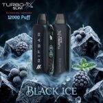 Rif Bar Turbo X Slim 12000 Puffs Disposable Vape Black Ice