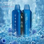Rif Bar Turbo X Slim 12000 Puffs Disposable Vape Blue razz Ice