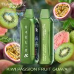 Rif Bar Turbo X Slim 12000 Puffs Disposable Vape Kiwi Passion Fruit Guava