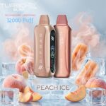 Rif Bar Turbo X Slim 12000 Puffs Disposable Vape Peach Ice
