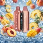Rif Bar Turbo X Slim 12000 Puffs Disposable Vape Peach Mango Pineapple