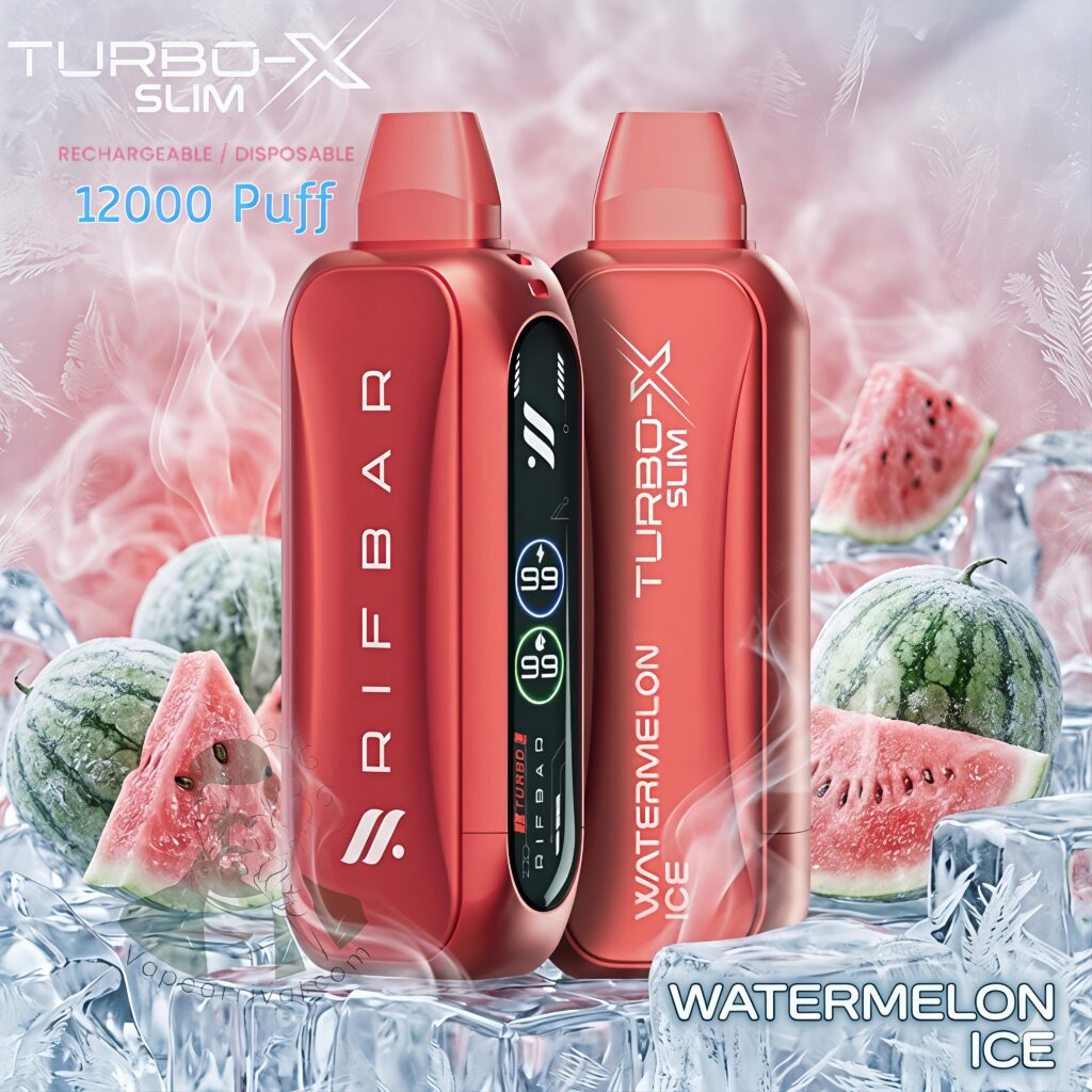 Rif Bar Turbo X Slim 12000 Puffs Disposable Vape Watermelon Ice