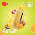 VOZOL Gear Hookah 40000 Puffs Disposable Vape Passion Fruit Lychee Orange