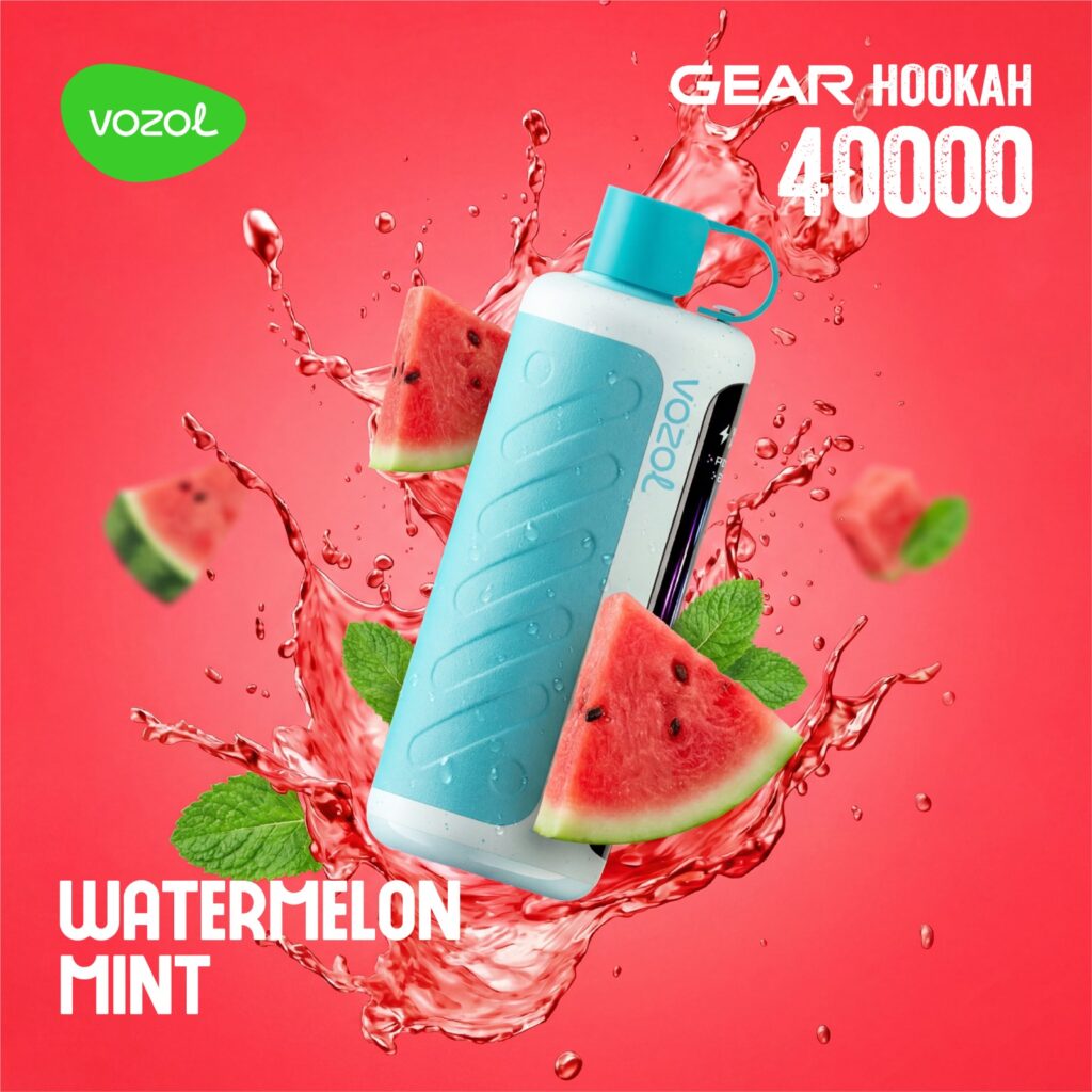 VOZOL Gear Hookah 40000 Puffs Disposable Vape Watermelon Mint