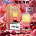 WGA Crystal Pro Max Extra 15000 Puffs Disposable Strawberry cherry bubblegum