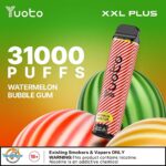 Yuoto XXL Plus 31000 Puffs Disposable Vape Watermelon Bubblegum