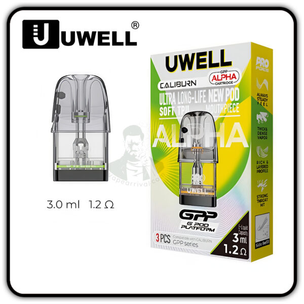 UWELL GPP ALPHA Cartridge 3ml 1.2 ohm