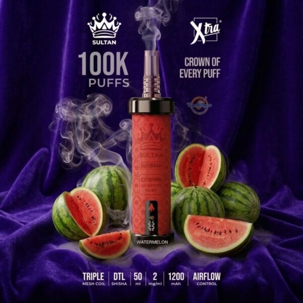 XTRA SULTAN 100K Puffs Shisha Disposable Watermelon