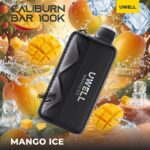 Uwell Caliburn Bar 100K Disposable Vape Mango Ice
