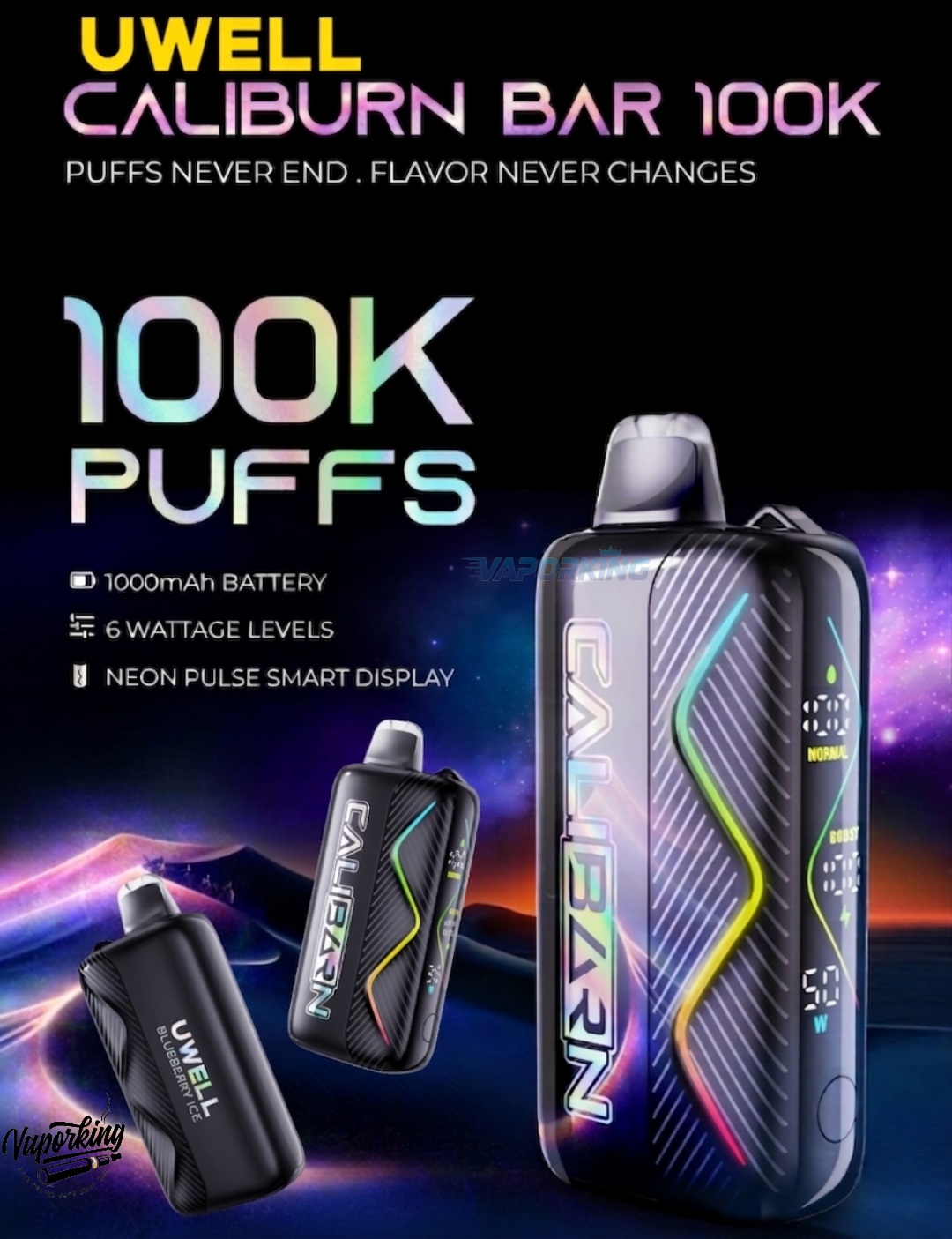 Uwell Caliburn Bar 100K Disposable Vape Uwell Caliburn Bar 100K Disposable Vape