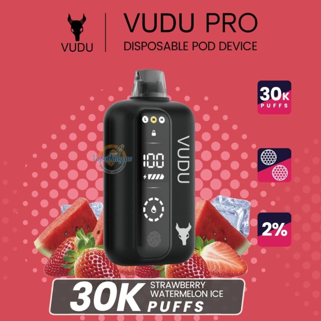VUDU Pro 30000 Puffs Disposable Vape Strawberry Watermelon Ice