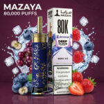 Mazaya Deep Cloud Shisha 80000 Puffs Disposable Berry Ice