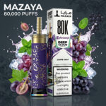 Mazaya Deep Cloud Shisha 80000 Puffs Disposable Grape Mint