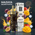 Mazaya Deep Cloud Shisha 80000 Puffs Disposable Passion Fruit Mango Ice