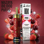 Mazaya Deep Cloud Shisha 80000 Puffs Disposable Strawberry Cherry