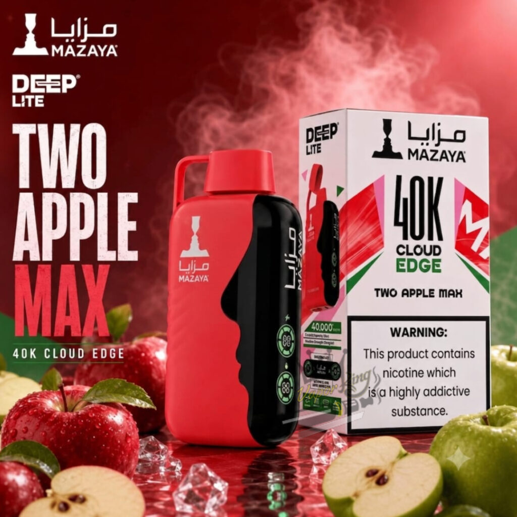 Mazaya Deep Lite Cloud Edge 40000 Puffs Two Apple