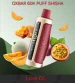 Oxbar Shisha 60000 Puffs Disposable Vape Love 66
