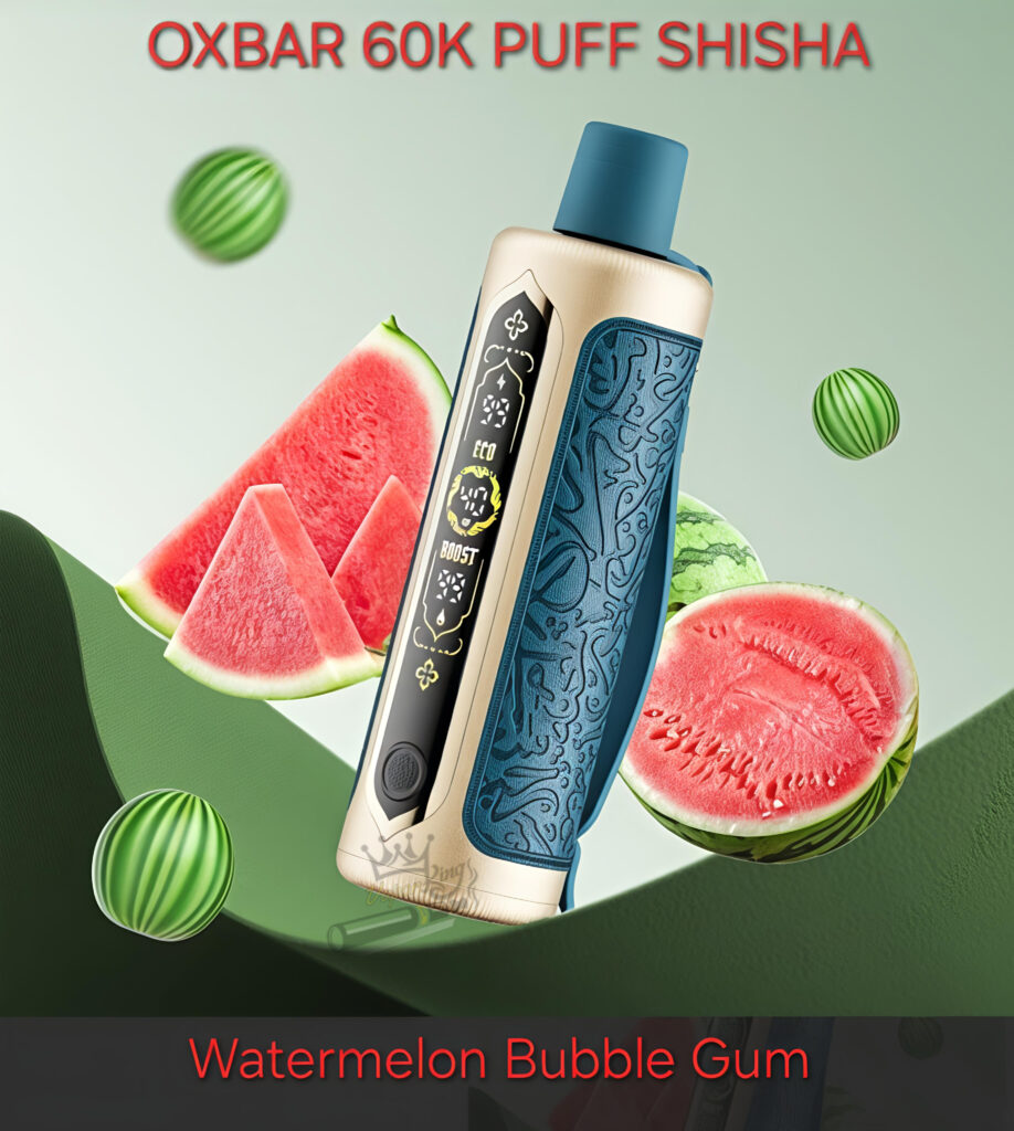 Oxbar Shisha 60000 Puffs Disposable Vape Watermelon Bubble Gum