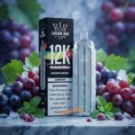 Al Fakher Crown Bar 12K Crystal V2 Disposable Grape Mint