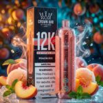 Al Fakher Crown Bar 12K Crystal V2 Disposable Peach Ice
